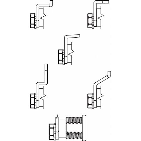 Zoro Select Lock Kit, For 4C Pedestal Mailboxes 97-28