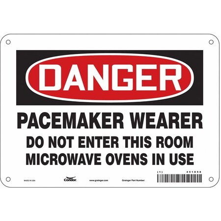 Condor Sign Radiofrequency/Microwave, 7" H, 451X58 451X58