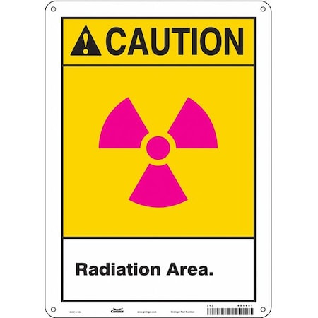 Condor Safety Sign, 14 in Height, 10 in Width, Aluminum, Vertical Rectangle, English, 451Y91 451Y91