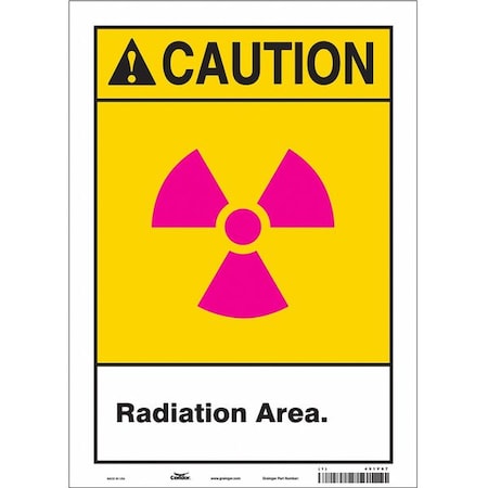 Condor Safety Sign, 14 in Height, 10 in Width, Vinyl, Vertical Rectangle, English, 451Y97 451Y97