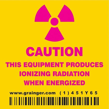 Condor Safety Sign, 2 1/4 in H, 2 1/4 in W, Vinyl, Square, 451Y65 451Y65