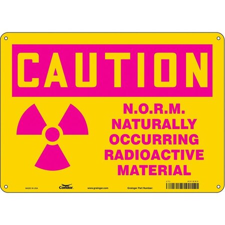 Condor Safety Sign, 10 in Height, 14 in Width, Polyethylene, Horizontal Rectangle, English, 451Z83 451Z83