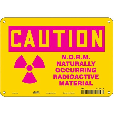 Condor Safety Sign, 7 in Height, 10 in Width, Vinyl, Vertical Rectangle, English, 451Z84 451Z84