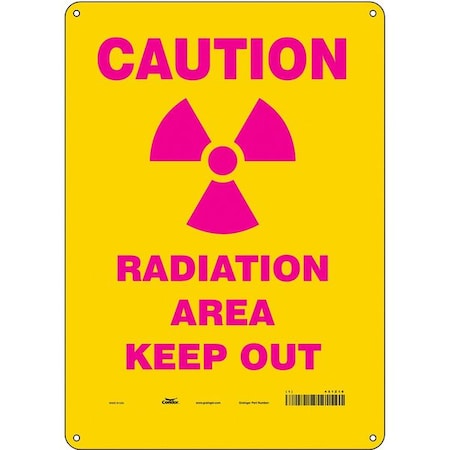 Condor Safety Sign, 14 in Height, 10 in Width, Aluminum, Vertical Rectangle, English, 451Z10 451Z10