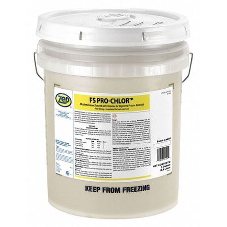 Zep Cleaner, Bucket, 5 gal, Chlorine 241235