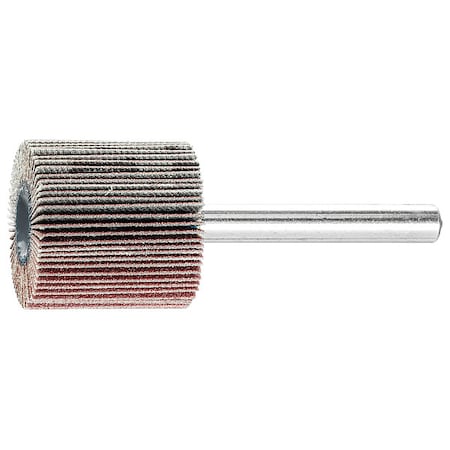 Pferd Tools 1" x 1" Mounted Flap Wheel - 1/4" Shank - Aluminum Oxide - 320 Grit 45189
