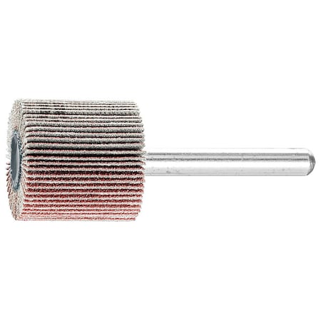 Pferd 1" x 1" Mounted Flap Wheel - 1/4" Shank - Aluminum Oxide - 120 Grit 45186