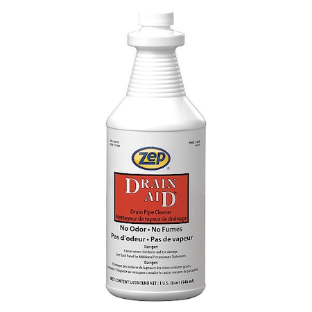 Zep Drain Maintainer, 1 qt, Bottle, Liquid, PK12 167801