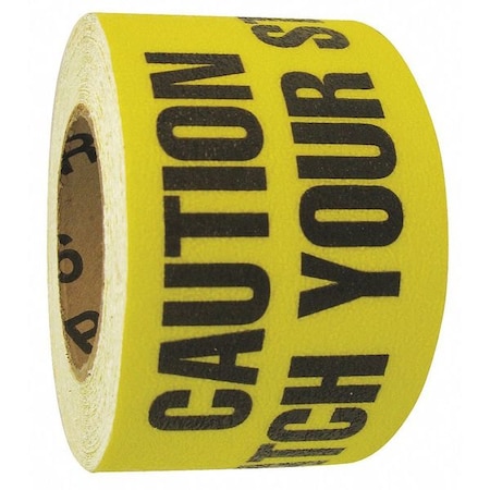 Wooster Products Anti-Slip Tape, Message, 3" W, 46 Grit, MCWYS0360 MCWYS0360