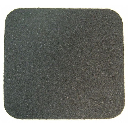 Wooster Products Anti-Slip Tread Aluminum oxide 46 Grit Size, Black, 5-1/2" W x 5 1/2 in L, 42 mil Thick FBM5555