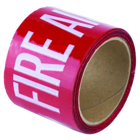 Zoro Select Safety Warning Tape, Solid, Red/White, 3" W, 3YTD2 3YTD2