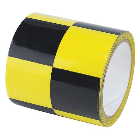 Zoro Select Floor Marking Tape vinyl 4 in W x 6 mil Thick 8AEC6