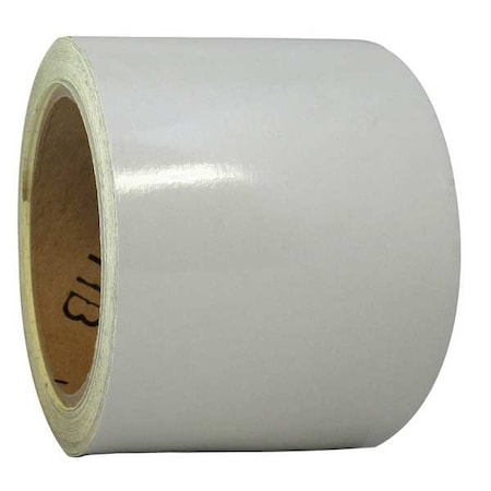 Zoro Select Reflective Safety Tape Vinyl White, 3" W x 10 yd. L, 5.5 mil Thick RF3WT