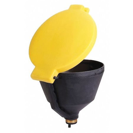 Pig Drum Funnel, 11" H, 9" dia., Polyethylene DRM680-YW
