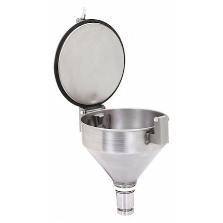 Pig Drum Funnel, Silver, 15" H, 10-1/2" dia. DRM1112-NPT