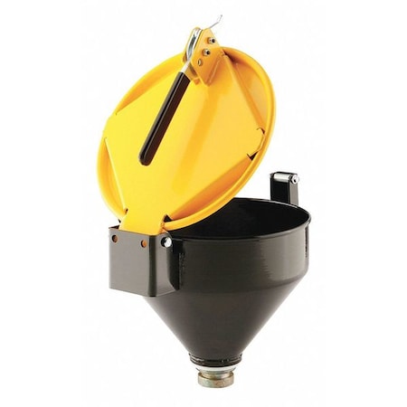 Pig Drum Funnel, Yellow, 13" H, 11-1/4" dia. DRM1125-YW-NPT