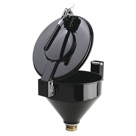Pig Drum Funnel, Black, 13" H, 11-1/4" dia. DRM1126-BK-NPT