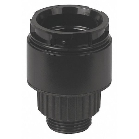 Werma Tower Adapter, Not Applicable, Black, 1 9/16 in Dia., 2 1/8 in Height, KombiSIGN 40 Series 63082000