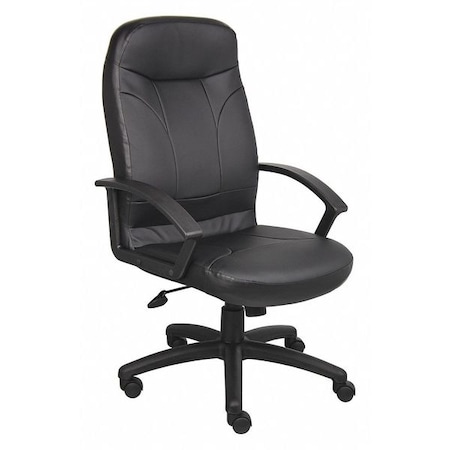 Zoro Select Executive Chair, Heavy Duty, Leather Seat 452R32