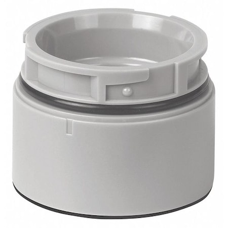 Werma Tower Adapter, Not Applicable, Gray, 1 9/16 in Dia., 1 1/8 in Height, KombiSIGN 40 Series 63071000