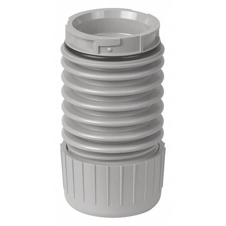 Werma Tower Adapter, Not Applicable, Gray, 1 9/16 in Dia., 3 1/8 in Height, KombiSIGN 40 Series 63073000