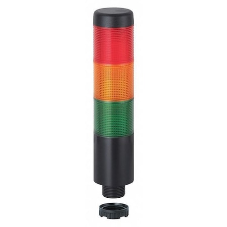 Werma Tower Light Assembly, 24V AC/DC, Green, Red, Yellow, 38 mm Dia., 175 mm Height, LED 69921075