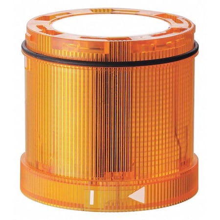 Werma Tower Light Module, 24V AC, 24V DC, Yellow, 70 mm Dia., 66 mm Height, LED, KombiSIGN 71 Series 64731075