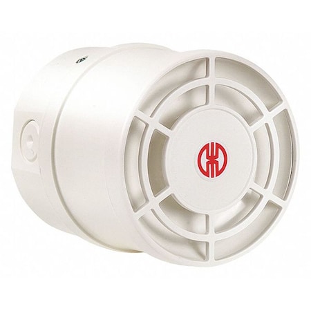 Werma Multi-Tone Sounder, Buzzer, Continuous/Pulse, 9 to 28V DC, 115 dB, Polycarbonate/ABS Blend, White 14095050