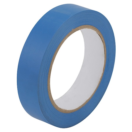 Zoro Select Aisle Marking Tape Vinyl Plastic Light Blue, 1 in W x 36 yd. L, 5 mil Thick VM102LB