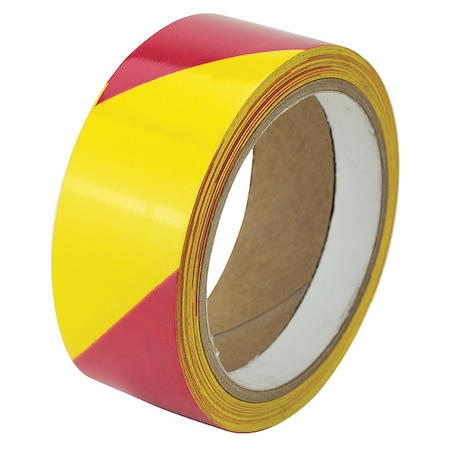 Zoro Select Floor Marking Tape vinyl 1 1/2 in W x 6 mil Thick 15Y452