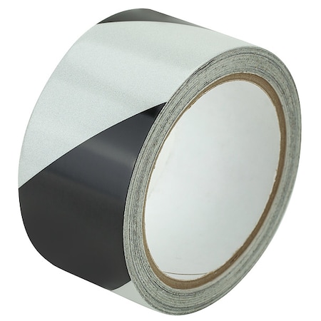 Zoro Select Floor Marking Tape vinyl 2 in W x 5.5 mil Thick ZRS2X10BWCH
