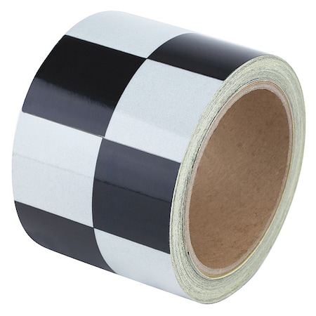 Zoro Select Floor Marking Tape vinyl 3 in W x 5.5 mil Thick ZRS3BW-CH