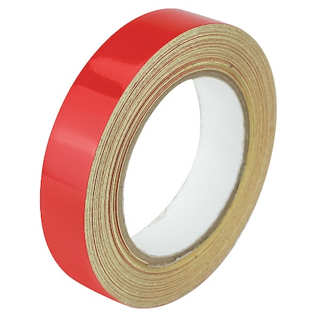 Zoro Select Floor Marking Tape vinyl 1 in W x 5.5 mil Thick ZRF1X50'RD