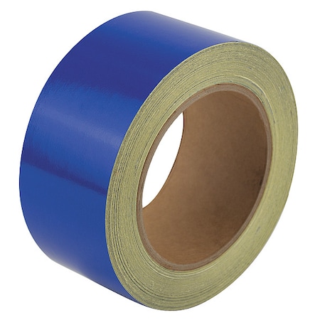 Zoro Select Floor Marking Tape vinyl 2 in W x 5.5 mil Thick ZRF2X50'BL