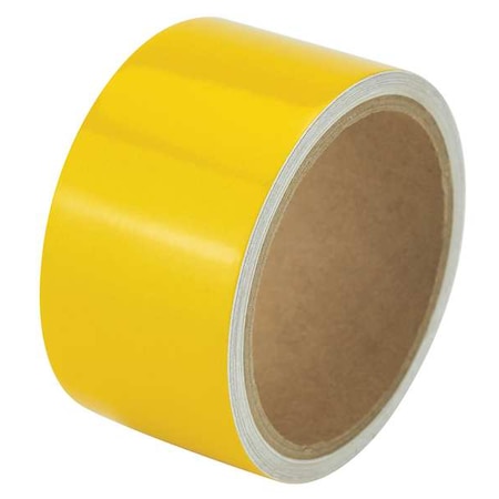 Zoro Select Floor Marking Tape vinyl 2 in W x 5.5 mil Thick ZRF2X5YL