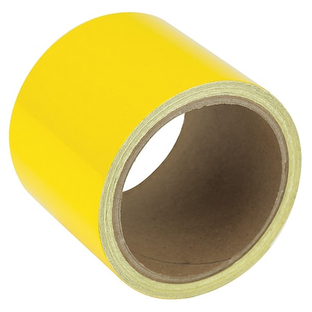 Zoro Select Floor Marking Tape vinyl 3 in W x 5.5 mil Thick ZRF3X5YL