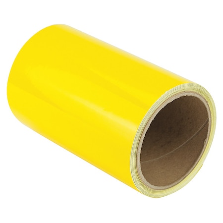 Zoro Select Floor Marking Tape vinyl 6 in W x 5.5 mil Thick ZRF6X5YL