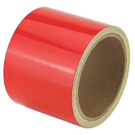 Zoro Select Floor Marking Tape vinyl 3 in W x 5.5 mil Thick ZRF3X5RD