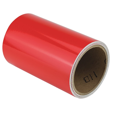 Zoro Select Floor Marking Tape vinyl 6 in W x 5.5 mil Thick ZRF6X5RD