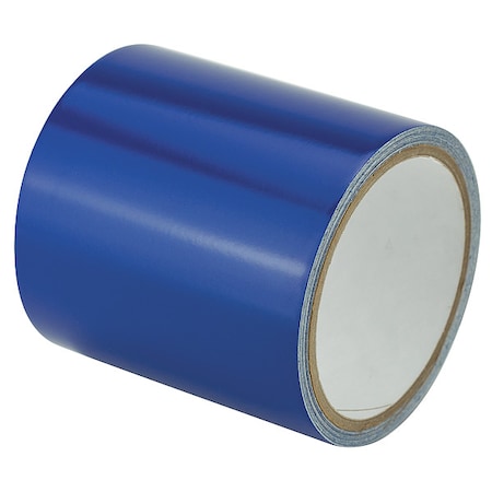 Zoro Select Reflective Marking Tape Vinyl Blue, 4" W x 15 ft. L, 5.5 mil Thick 15C110