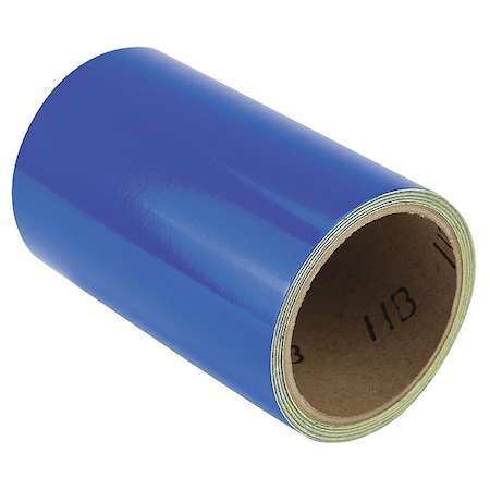 Zoro Select Floor Marking Tape vinyl 6 in W x 5.5 mil Thick ZRF6X5BL