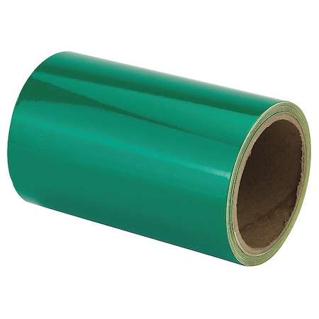 Zoro Select Floor Marking Tape vinyl 6 in W x 5.5 mil Thick ZRF6X5GN