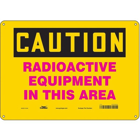 Condor Safety Sign, 10 in Height, 14 in Width, Polyethylene, Horizontal Rectangle, English, 452A02 452A02