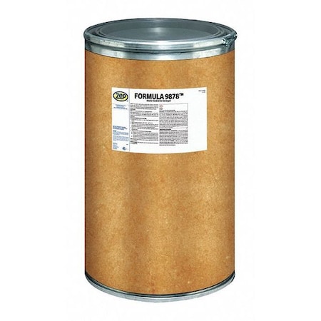 Zep Formula 9878 Cleaner/Degreaser, 125 lb Drum, Concentrated, Water Based 49542