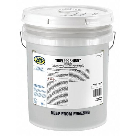 Zep Tire Dressing, Tire Shine Dressing, 5 gal, Butyl-Free 63035