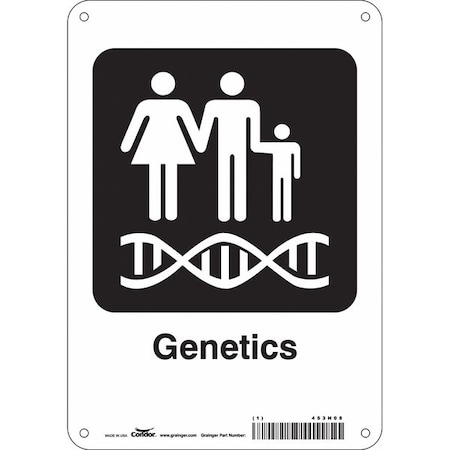 Condor Genetics, 7 in W x 10 in H, Horizontal Rectangle, Aluminum, 453N08 453N08