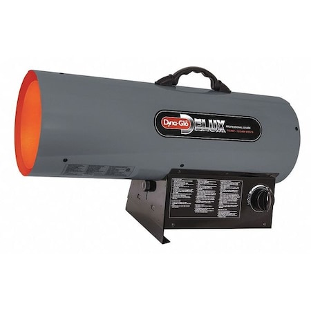 Dyna-Glo Portable Gas Torpedo Heater, Liquid Propane, Continuous Spark, 11 13/16 in Wx 25 19/32 in L RMC-FA125DGD