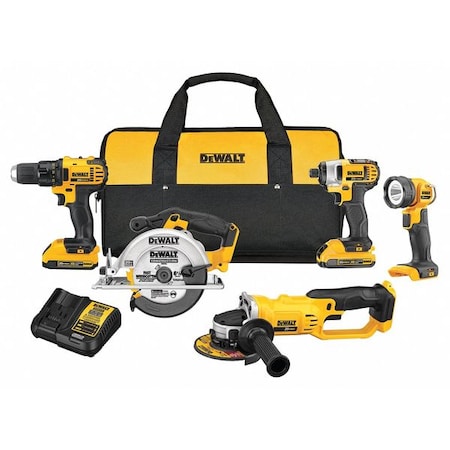 Dewalt Cordless CombInation Kit, Li-Ion, 20.0V DCK521D2 | Zoro