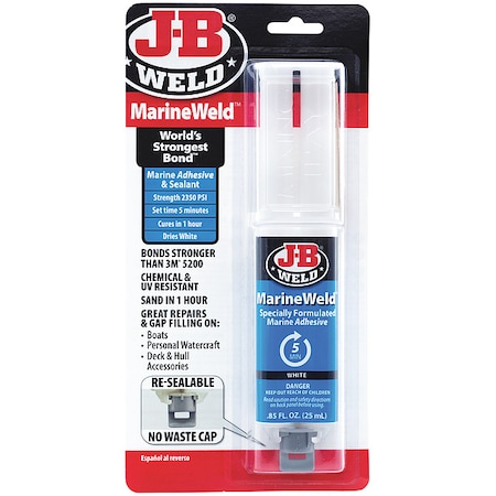J-B Weld Glue Stick, MinuteWeld Series, Light Amber, Dual-Cartridge, 1:01 Mix Ratio, 15 hr Functional Cure 50172
