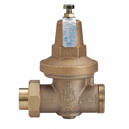 Wilkins Valve, 1" Pipe Sz, Bronze, 5-7/8"L, Standard 1-70XLDUC